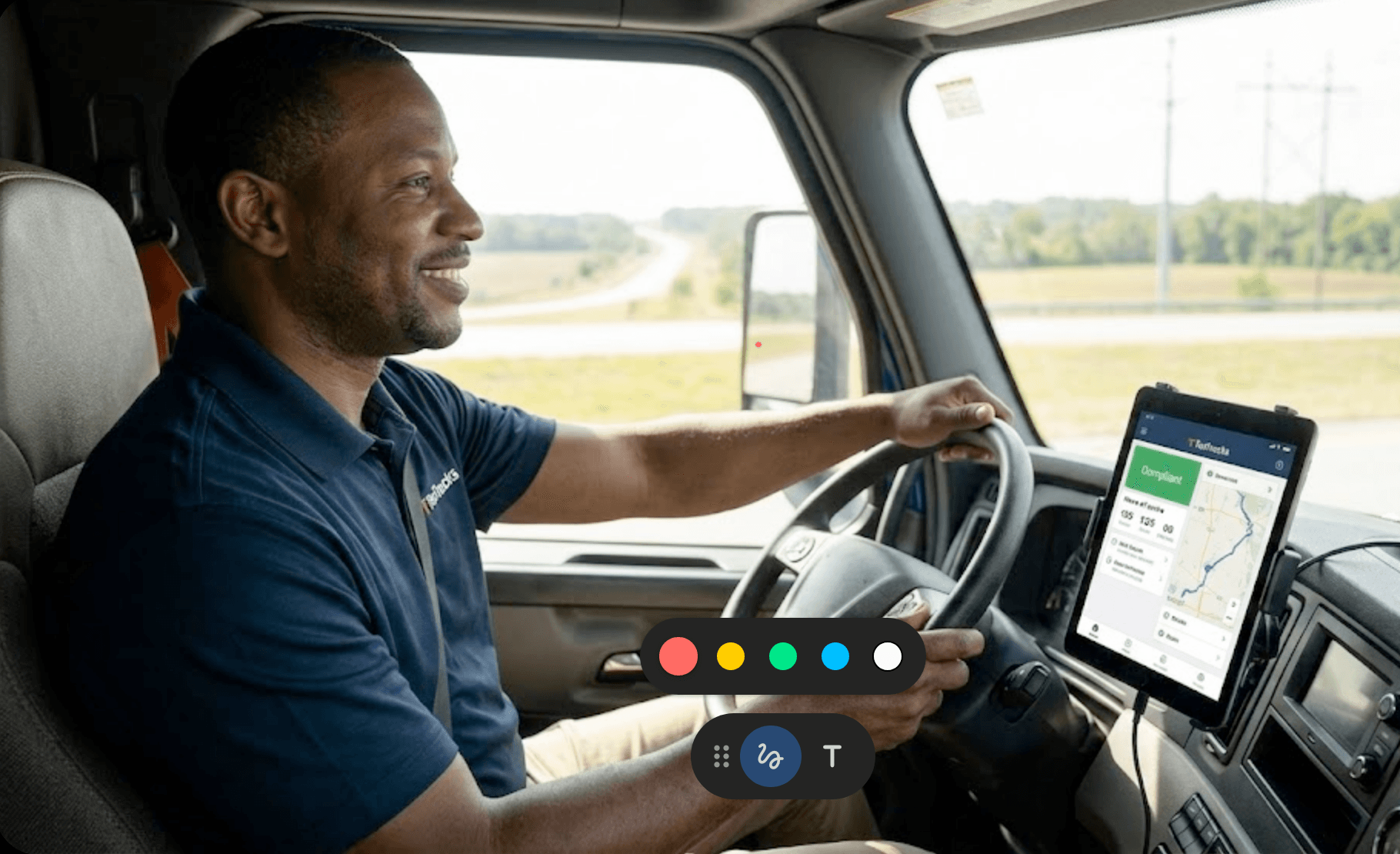 ELD hours of service logs and telematics data in TenTrucks.