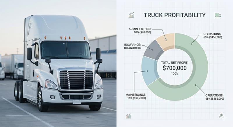 Truck profitability real-time dashboard