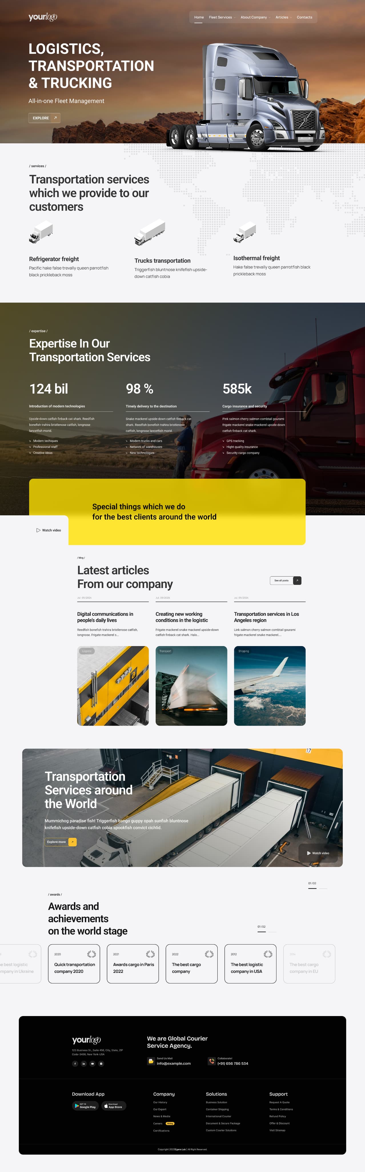 Scrollable Website Builder Demo