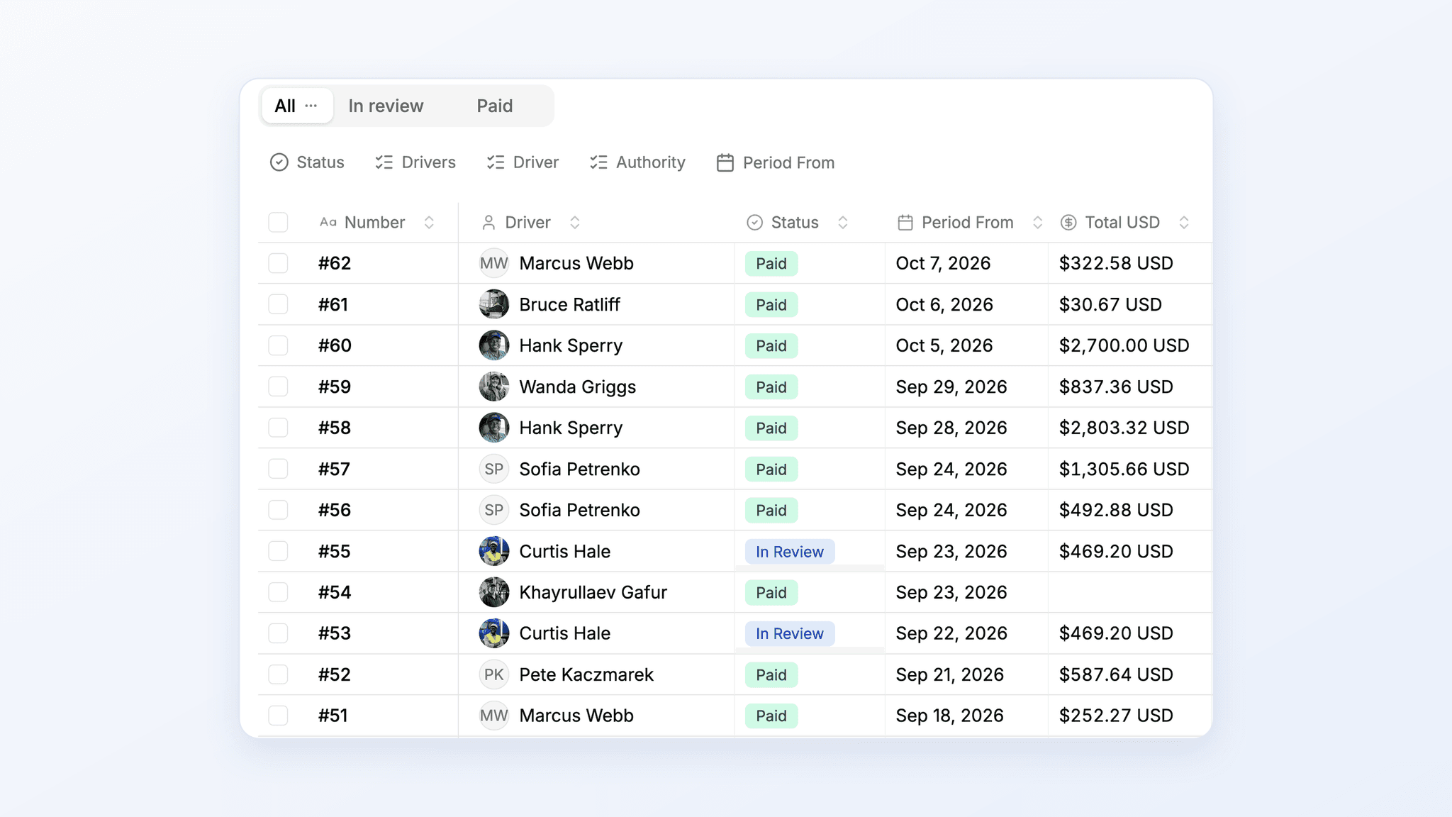 PCS bundles a full accounting suite into its TMS. TenTrucks handles the trucking side — invoicing, settlements, and IFTA — and syncs two-way with QuickBooks, so you keep your accountant and your chart of accounts instead of moving them into a new system.